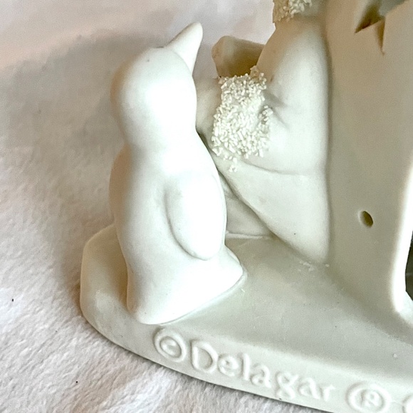 Vintage Delagar Collectibles Votive Tealight Candle Holder Snowbabies - Picture 14 of 16